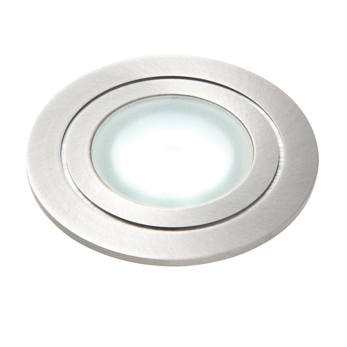 Saxby 67361 Hayz round IP67 1.2W Marine grade brushed stainless steel & frosted pc 1.2W LED module (SMD 2835) Daylight White - westbasedirect.com