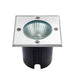 Saxby 67406 Ayoka square IP67 10W Brushed stainless steel & clear glass 10W LED module (DOB) Daylight White - westbasedirect.com