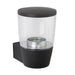 Saxby 67697 Canillo wall IP44 4.6W Textured dark matt anthracite paint & clear pc 4.6W LED GU10 Cool White (Required) - westbasedirect.com