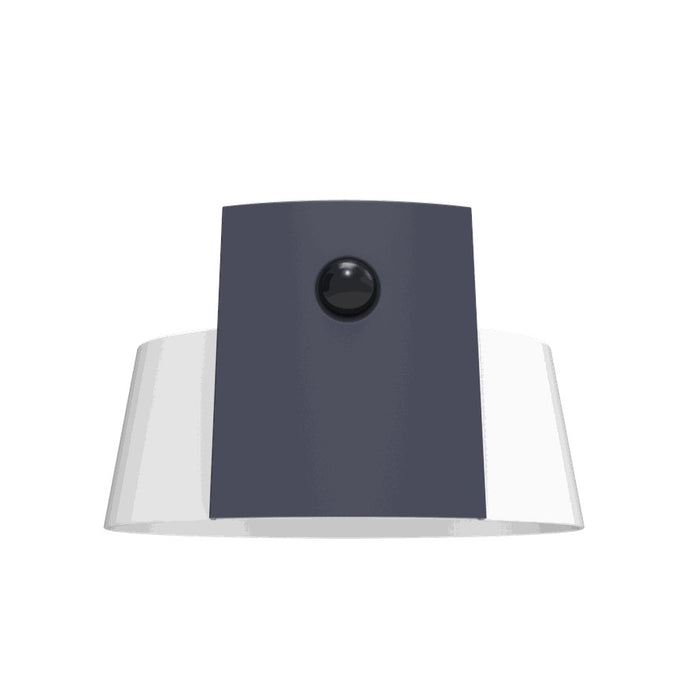 Lutec 6906001118 MOON 9.5W IP44 LED Solar Outdoor Wall Light with PIR 4000K - Dark Grey