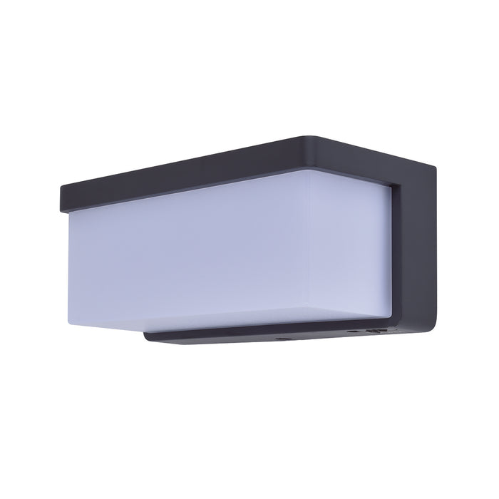 Lutec 6912401345 ZELNA 9W IP44 LED Solar Hybrid Outdoor Wall Light 3000K - Dark Grey