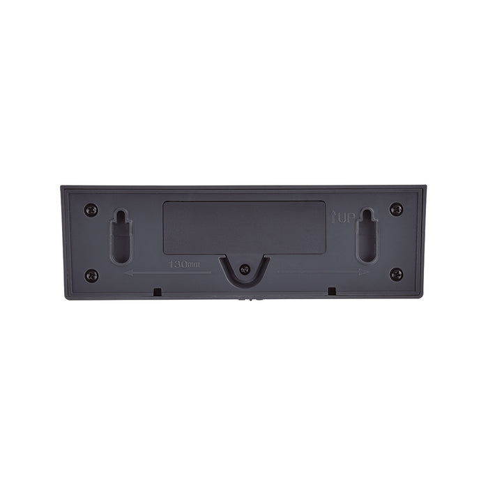 Lutec 6915701335 VYZOR 7W IP44 LED Solar Outdoor Wall Light with PIR 4000K - Dark Grey