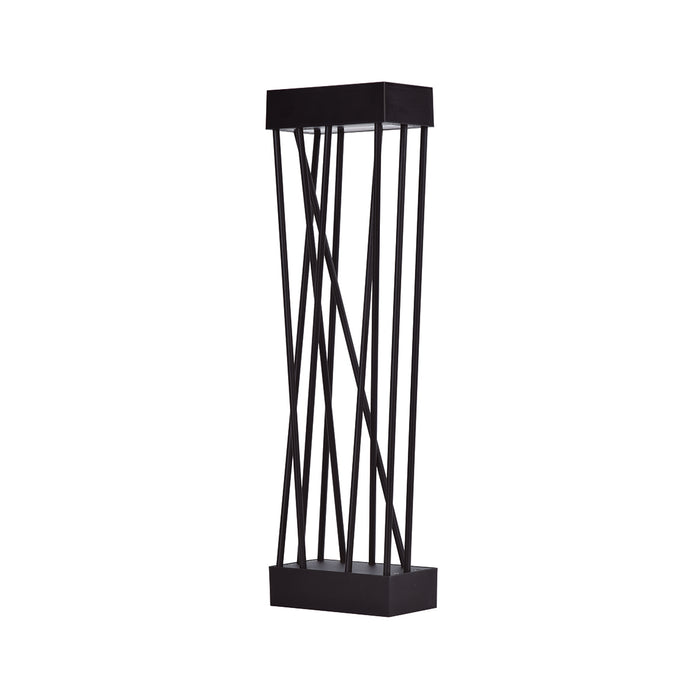Lutec 6915901012 SPIDO 10.5W IP54 LED Solar Outdoor Bollard Light 3000K - Matt Black