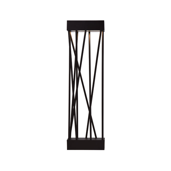 Lutec 6915901012 SPIDO 10.5W IP54 LED Solar Outdoor Bollard Light 3000K - Matt Black