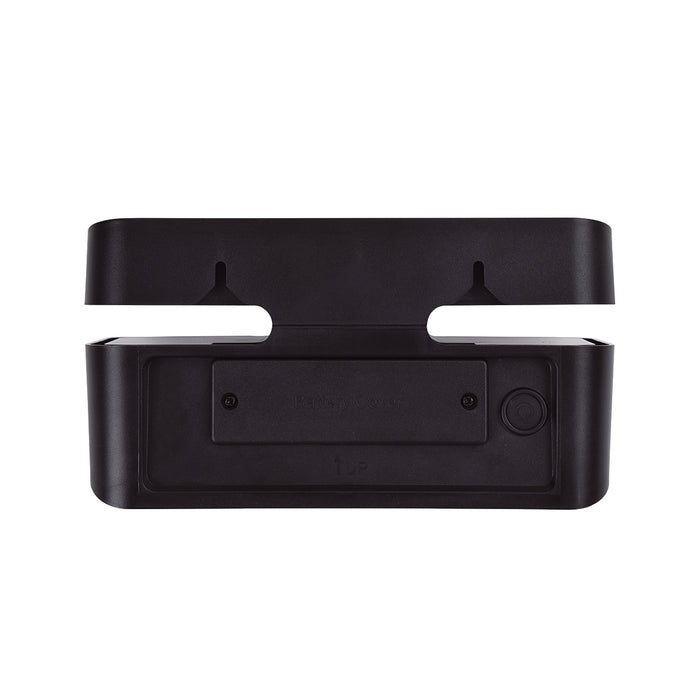 Lutec 6919501330 AERO 8.6W IP54 LED Solar Outdoor Wall Light with PIR 4000K - Matt Black