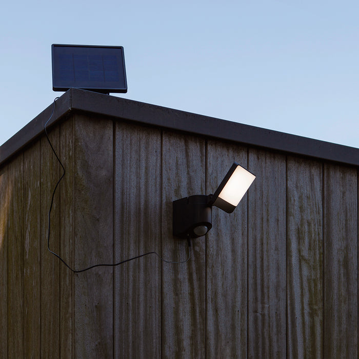 Lutec 6925604345 SUNSHINE 11W IP54 LED Solar Floodlight with PIR 5000K - Dark Grey