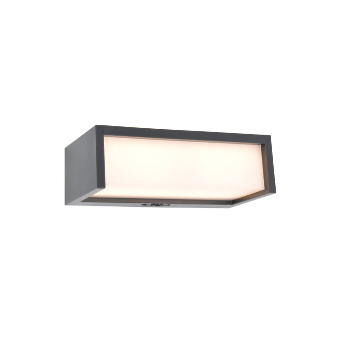 Lutec 6929701335 TELIS 11W IP54 LED Solar Wall Light with PIR 3000K - Dark Grey