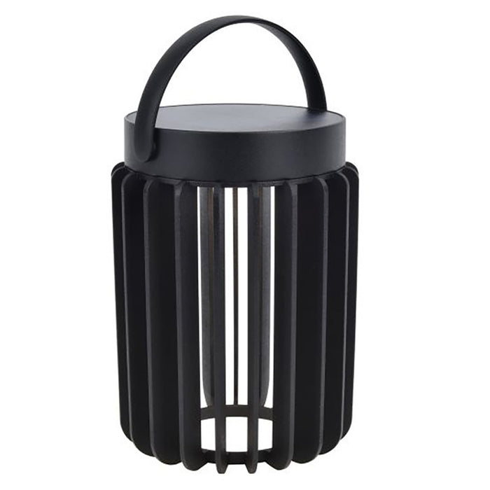 Lutec 6933701330 KOZY 2.8W IP44 LED Solar Outdoor Portable Table Lamp 4000K - Matt Black