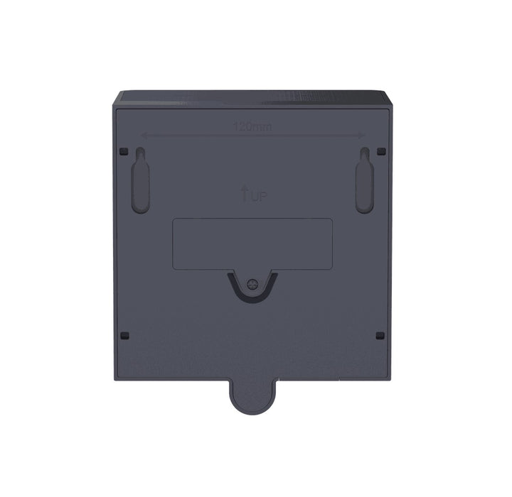 Lutec 6943701125 DOBLO 12W IP44 LED Solar Outdoor Wall Light with PIR 4000K - Dark Grey