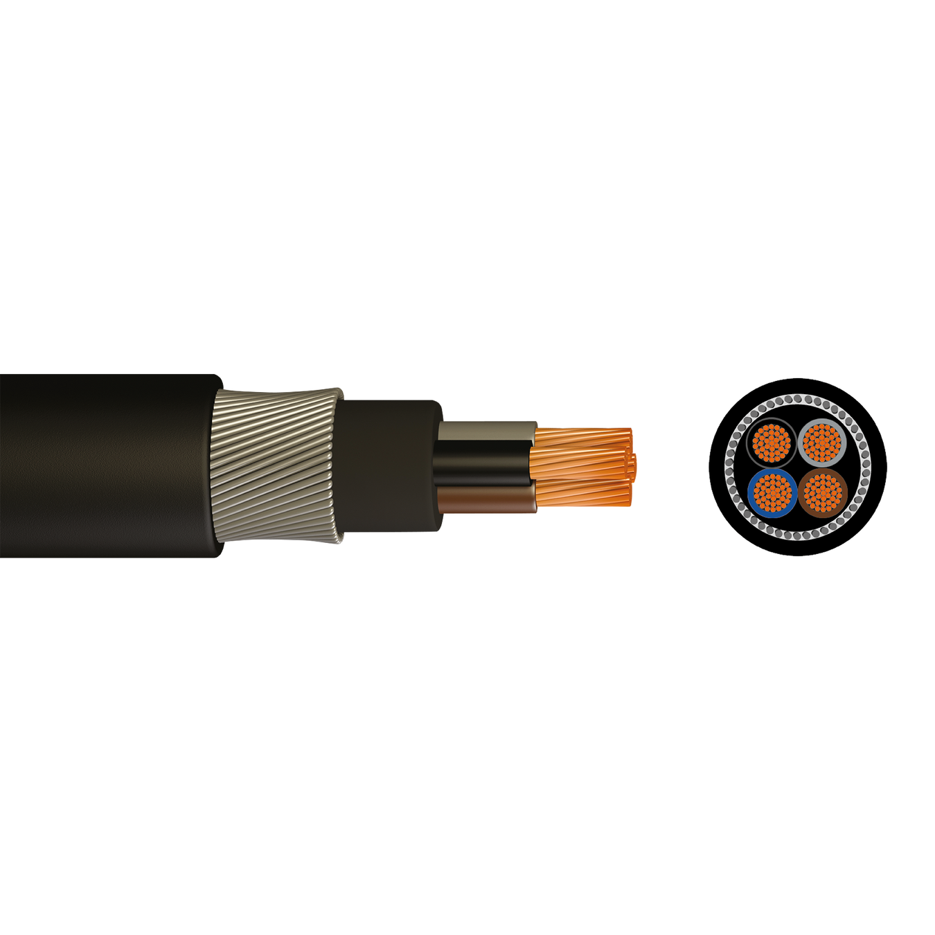 6944X 4 Core SWA Steel Wire Armoured PVC