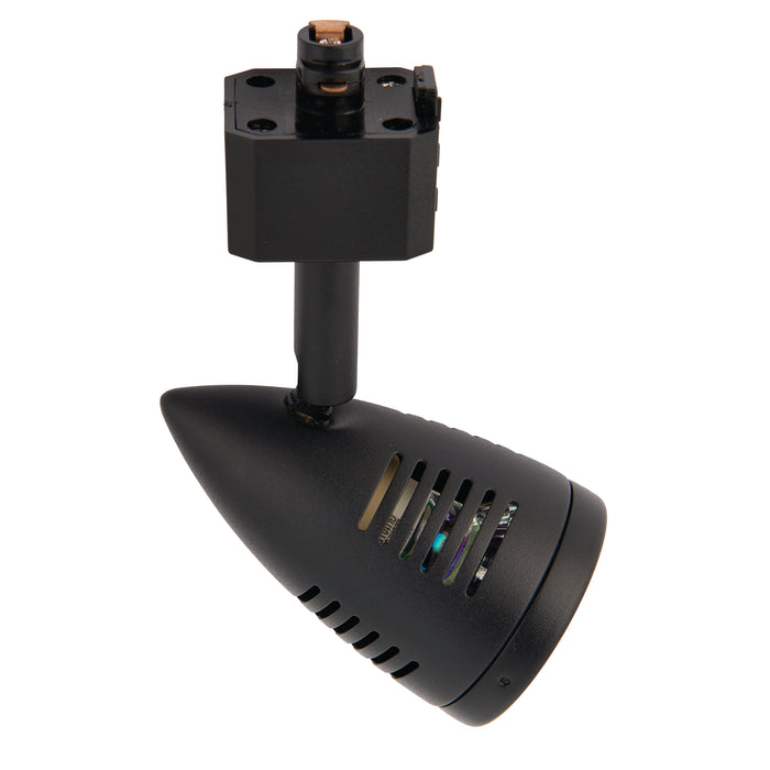 Saxby 71886 Bullett track head 50W Matt black paint & black pc 50W GU10 reflector (Required) - westbasedirect.com