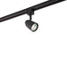 Saxby 71899 Monte track head 6W Matt black paint & chrome effect plate & black plastic 6W LED GU10 (Required) - westbasedirect.com