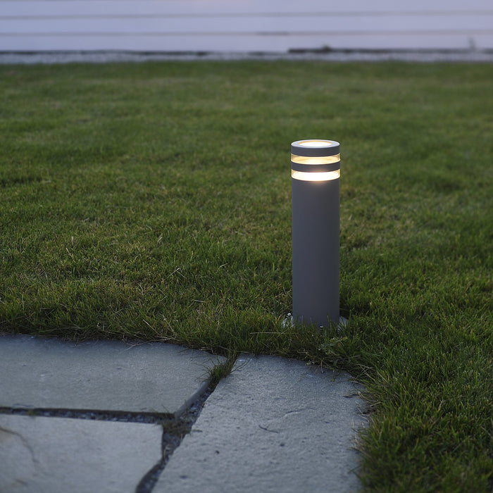 Lutec 7204803118 FOCUS IP44 GU10 Outdoor Bollard Light - Anthracite Grey (Lamp Not Included)