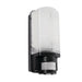 Saxby 73716 Motion LED PIR 1lt wall IP44 6W Frosted & black pc 6W LED module (SMD 2835  CCT) Daylight White - westbasedirect.com