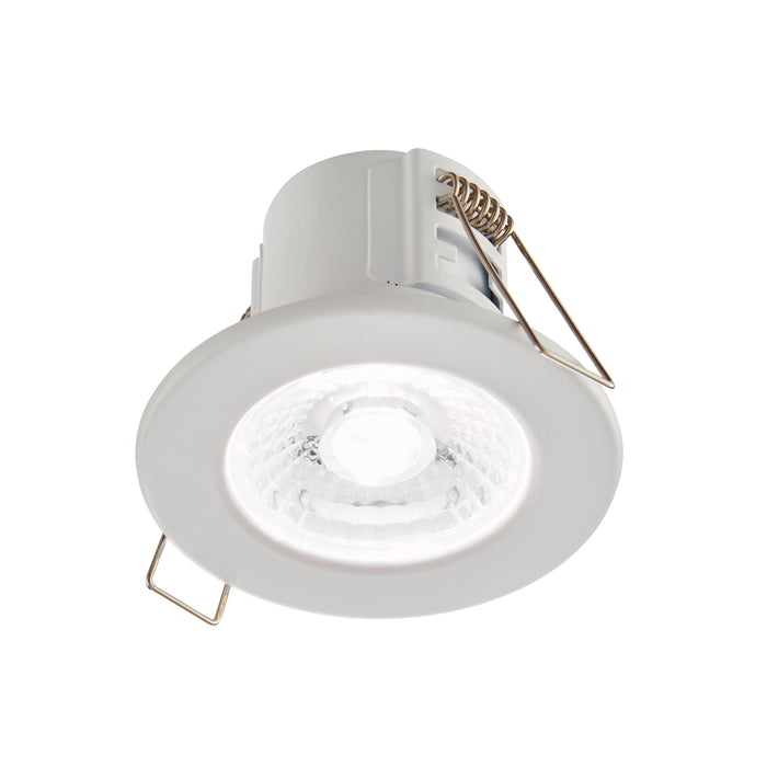 Saxby 74708 ShieldECO 800 IP65 8.5W Matt white paint & clear acrylic 8.5W LED module (SMD 2835) Cool White - westbasedirect.com