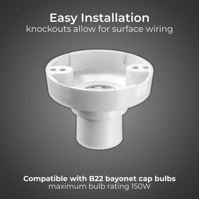 BG 752 Batten Holder 3 Terminal + Short Skirt