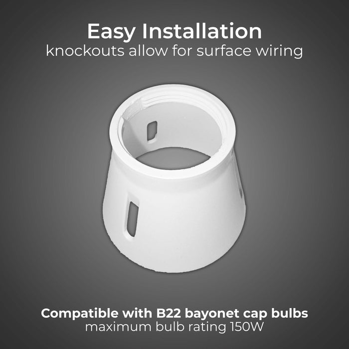 BG 753 Batten Holder 3 Terminal + HO Skirt