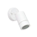 Saxby 75443 Palin 1lt spot wall IP44 7W Gloss white paint & clear glass 7W LED GU10 (Required) - westbasedirect.com