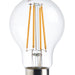 Saxby 76800 B22 LED filament GLS dimmable 8W Clear glass & bright nickel plate 8W LED B22 Warm White - westbasedirect.com