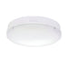 Saxby 77898 Forca CCT microwave IP65 18W Gloss white & opal pc 18W LED module (SMD 2835) CCT - westbasedirect.com