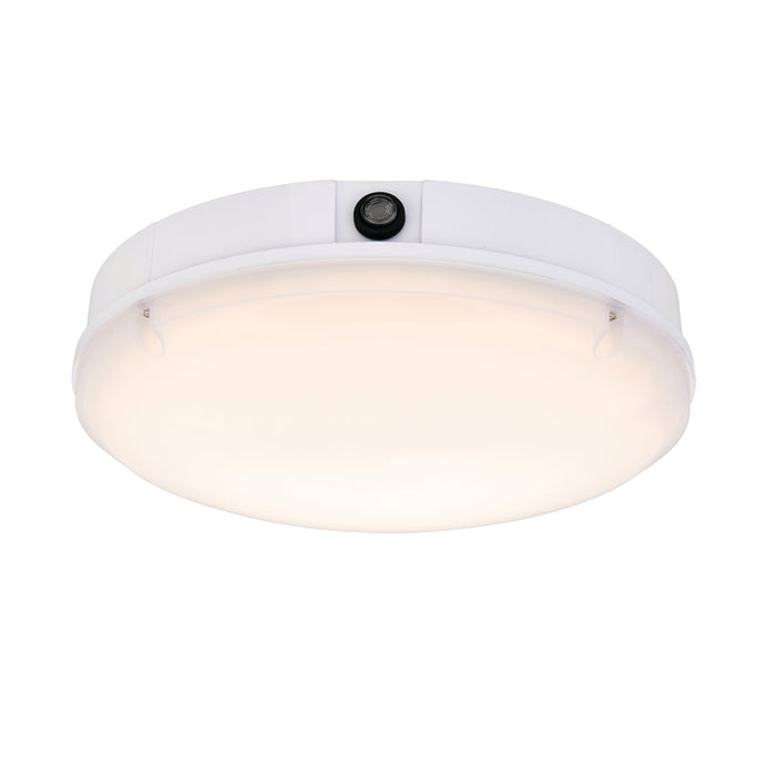 Saxby 77899 Forca CCT photocell IP65 18W Gloss white & opal pc 18W LED module (SMD 2835) CCT - westbasedirect.com
