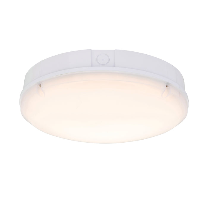 Saxby 77900 Forca CCT step dimming IP65 18W Gloss white & opal pc 18W LED module (SMD 2835) CCT - westbasedirect.com
