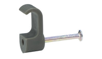 Tower 77CGPF10P 10.0mm Flat+ T&E Cable Clip Grey (Box of 50)