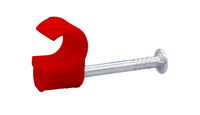 Tower 77CR07P 7-8mm Round Cable Clip Red (Pack of 100)