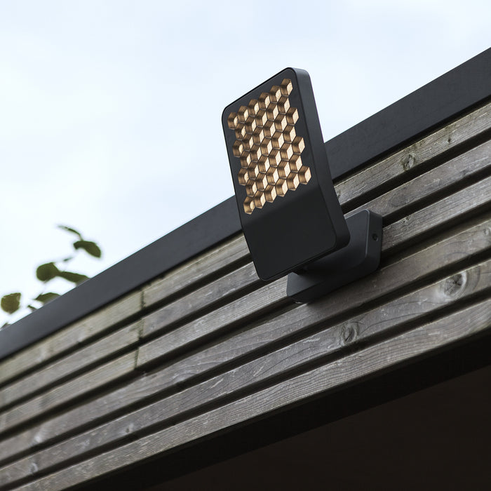 Lutec 7801601118 ATLANTIS 14W IP54 LED Anti Glare Floodlight 4000K - Dark Grey