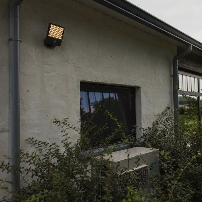 Lutec 7801608118 ATLANTIS 24W IP54 LED Anti Glare Floodlight with PIR 3000K - Dark Grey