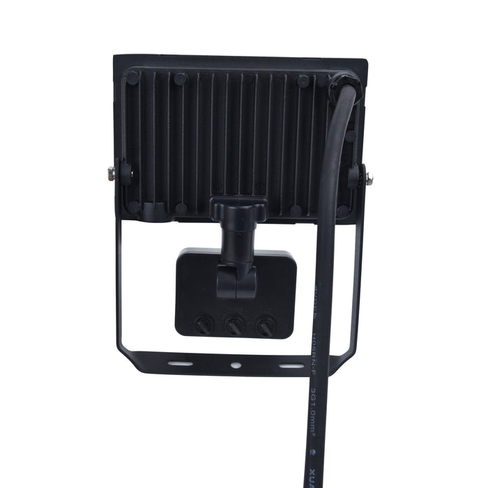 Lutec 7801706012 HALO 20W IP44 LED Floodlight with PIR 4000K - Black