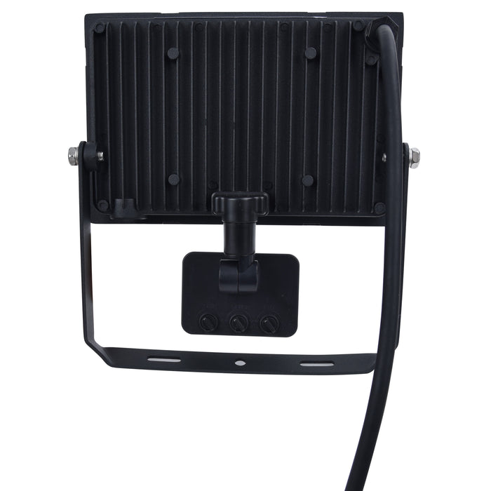 Lutec 7801707012 HALO 30W IP44 LED Floodlight with PIR 4000K - Black