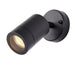 Saxby 78416 Palin 1lt spot wall IP44 7W Anthracite grey & clear glass 7W LED GU10 (Required) - westbasedirect.com
