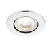 Saxby 78525 ShieldECO 800 Tilt 8.5W Chrome effect plate & clear acrylic 8.5W LED module (SMD 2835) Cool White - westbasedirect.com