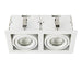 Saxby 78534 Garrix white Twin 10W Matt white 2 x 10W LED GU10 Cool White (Required) - westbasedirect.com