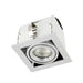Saxby 78535 Garrix silver Single 10W Matt white & silver effect paint 10W LED GU10 Cool White (Required) - westbasedirect.com