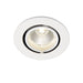 Saxby 78537 Axial round 9W Matt white paint & clear pc 9W LED module (COB) Cool White - westbasedirect.com