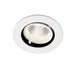 Saxby 78537 Axial round 9W Matt white paint & clear pc 9W LED module (COB) Cool White - westbasedirect.com