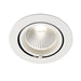 Saxby 78540 Axial round 30W Matt white paint & clear pc 30W LED module (COB) Cool White - westbasedirect.com