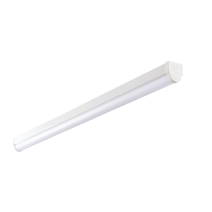 Saxby 78563 Rular 4ft high lumen emergency EM 42.5W Opal pc & gloss white paint 42.5W LED module (SMD 2835) Cool White - westbasedirect.com