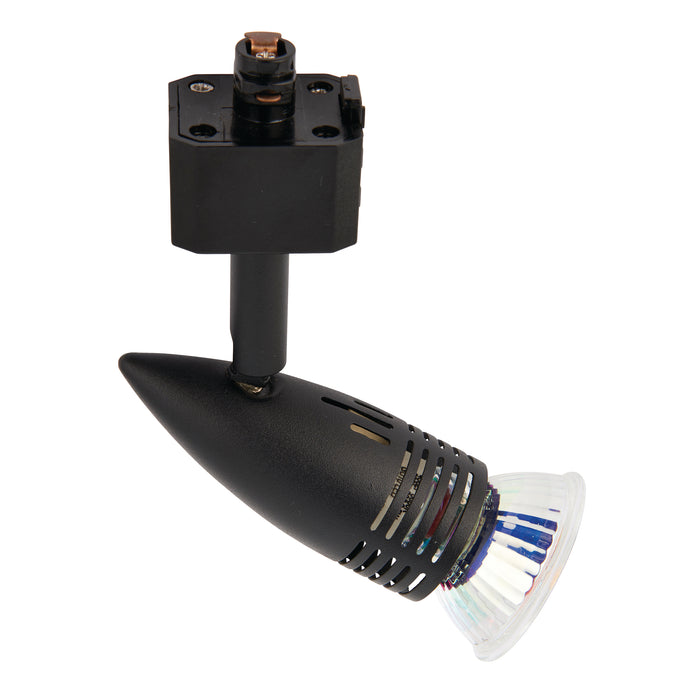 Saxby 78650 Conor track head 50W Matt black paint & black pc 50W GU10 reflector (Required) - westbasedirect.com