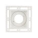 Saxby 78955 Trimless Downlight square 50W Matt white paint 50W GU10 reflector (Required) - westbasedirect.com