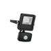 Saxby 78963 Surge PIR IP44 10W Matt black paint & clear glass 10W LED module (SMD 2835) Cool White - westbasedirect.com