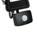 Saxby 78963 Surge PIR IP44 10W Matt black paint & clear glass 10W LED module (SMD 2835) Cool White - westbasedirect.com