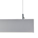 Saxby 78978 Kingsley 1500MM 40W Silver anodised & frosted pc 40W LED module (SMD 2835) Cool White - westbasedirect.com