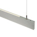 Saxby 78978 Kingsley 1500MM 40W Silver anodised & frosted pc 40W LED module (SMD 2835) Cool White - westbasedirect.com