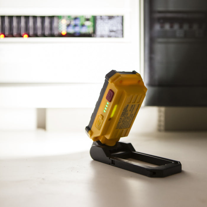 Lutec 7902202426 PENI 2W IP54 LED Portable Work Light 4000K - Yellow & Black