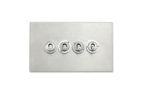 Hamilton 7G24T24 Hartland G2 Screwless 4G 20AX 2 Way Toggle Switch - Satin Stainless