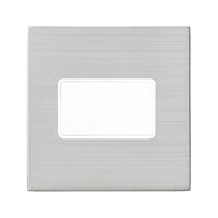 Hamilton 7G24TPWH-W Hartland G2 Screwless 10A Triple Pole Fan Isolator Plate Switch - Satin Stainless, White Insert
