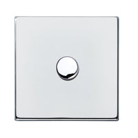 Hamilton 7G271XLEDITB100 Hartland G2 Screwless 1G 100W 2 Way LED Push On/Off Rotary Dimmer Switch - Bright Chrome